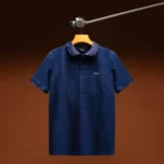 Stripe Navy Polo