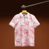 Printed Baby Pink Polo