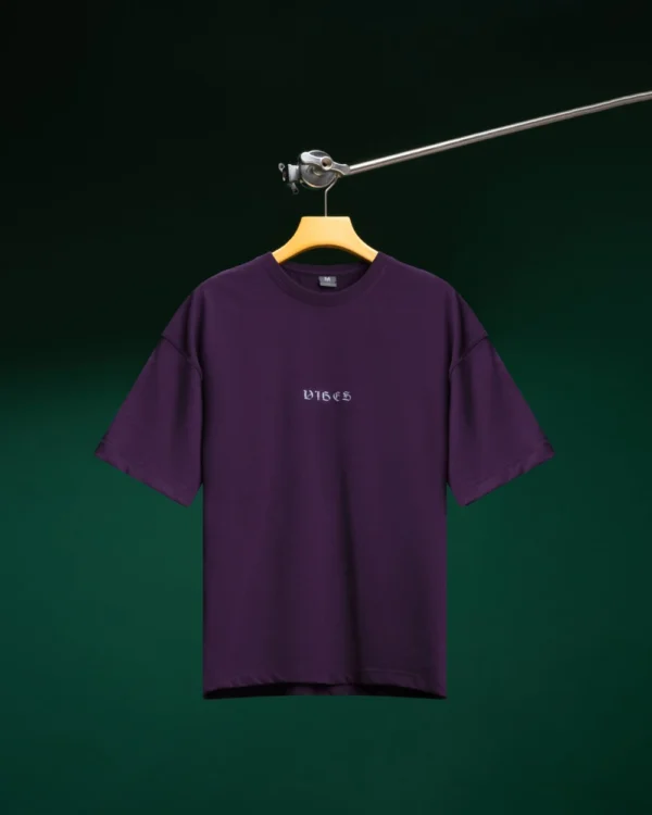 Solid Purple Drop Shoulder