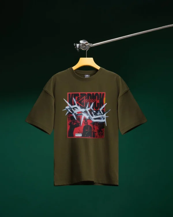 Kendrick Lamar Olive Drop Shoulder