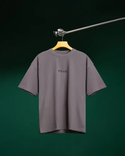 Solid Grey Drop Shoulder