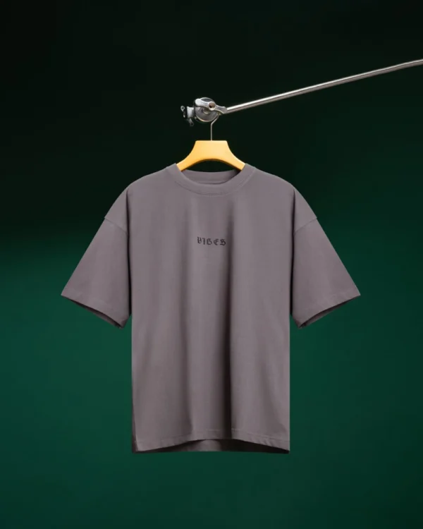 Solid Grey Drop Shoulder