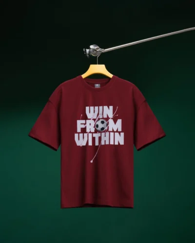 Win From Within Maroon Drop Shoulder