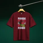 Rose Maroon Drop Shoulder