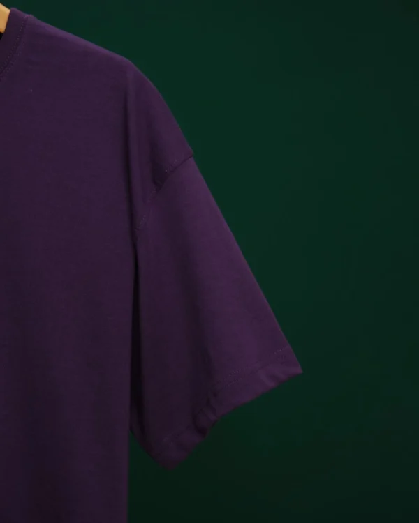 Solid Purple Drop Shoulder