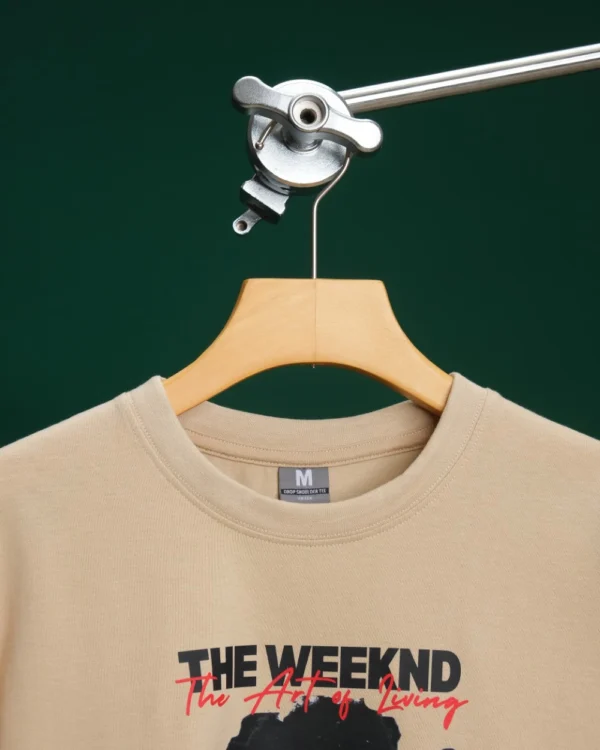 Art of living (The weeknd) Beige Drop Shoulder