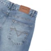 Mid Blue Bootcut Cargo Jeans