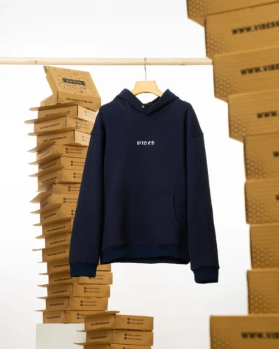 Vibes Signature Navy Hoodie