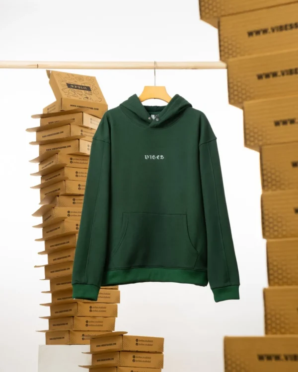 Vibes Signature Bottle Green Hoodie