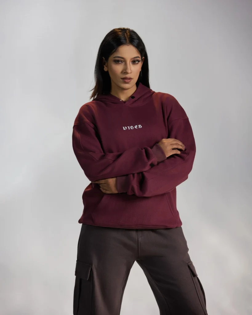 Vibes Signature Maroon Hoodie