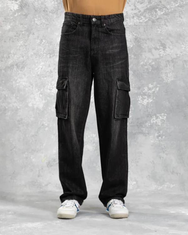 Baggy Cargo Jeans Black