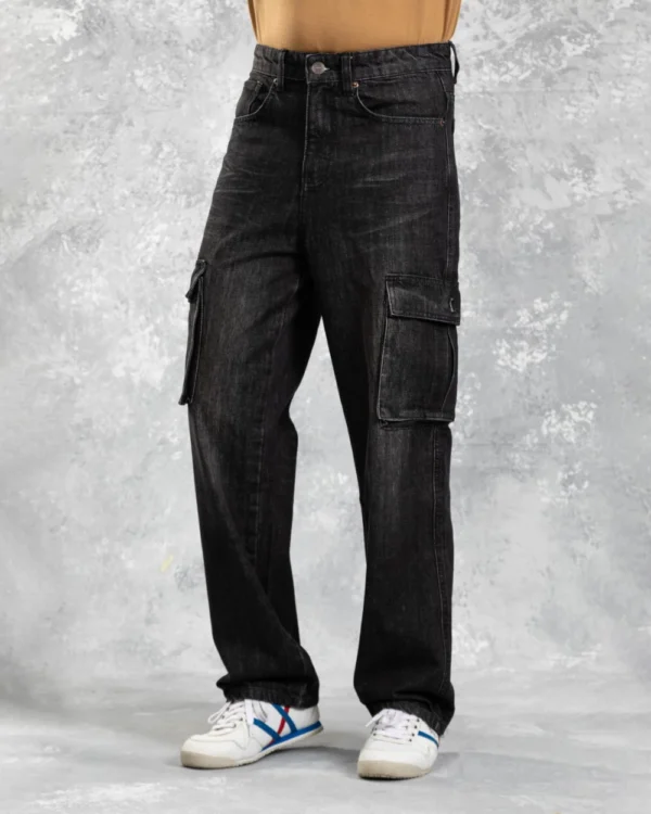 Baggy Cargo Jeans Black