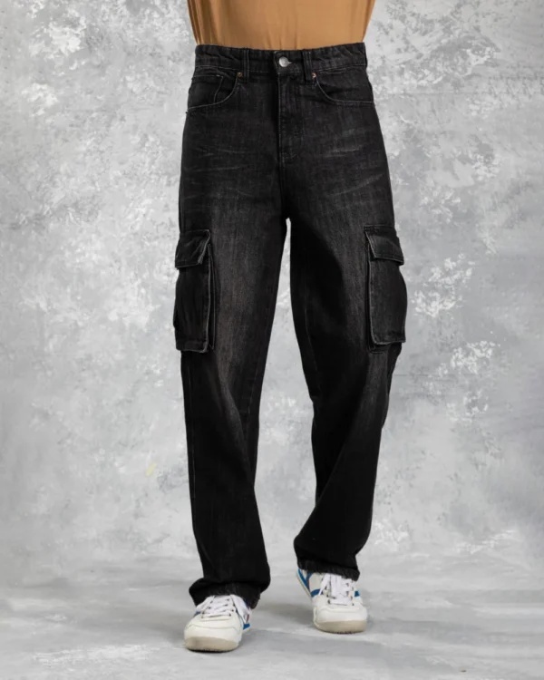 Baggy Cargo Jeans Black