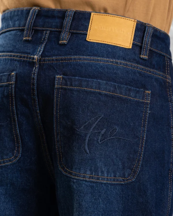 Baggy Cargo Jeans Dark Blue