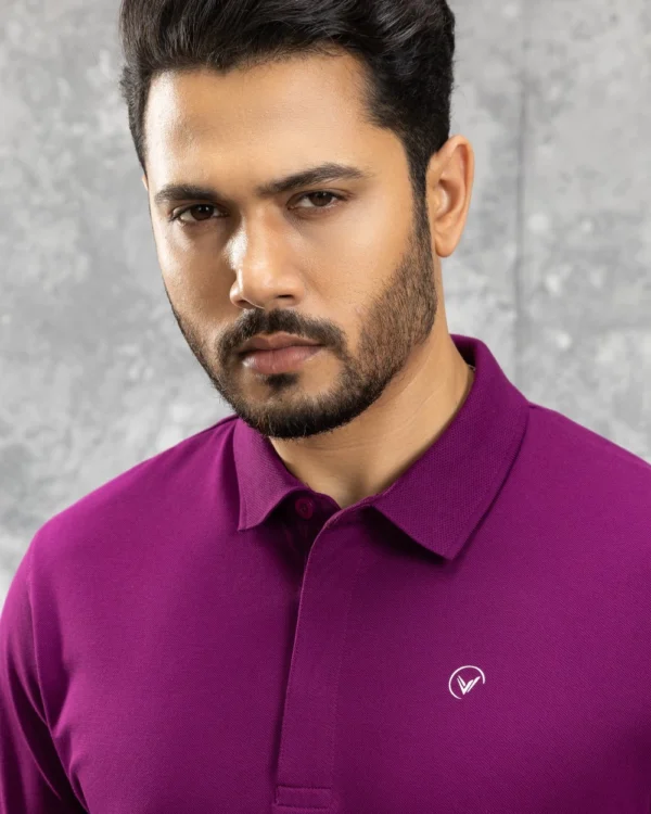 Signature Dark Purple Polo