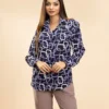 IZAVA Printed Shirt Midnight Blue
