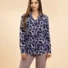 IZAVA Printed Shirt Midnight Blue
