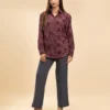 IZAVA Printed Shirt Wine