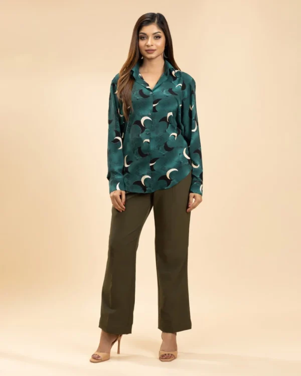 IZAVA Printed Shirt Sea Green