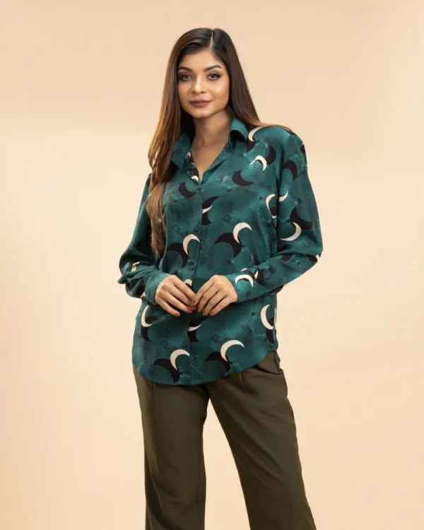 IZAVA Printed Shirt Sea Green