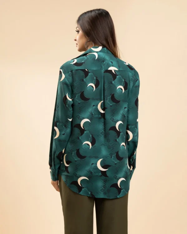 IZAVA Printed Shirt Sea Green