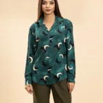 IZAVA Printed Shirt Sea Green