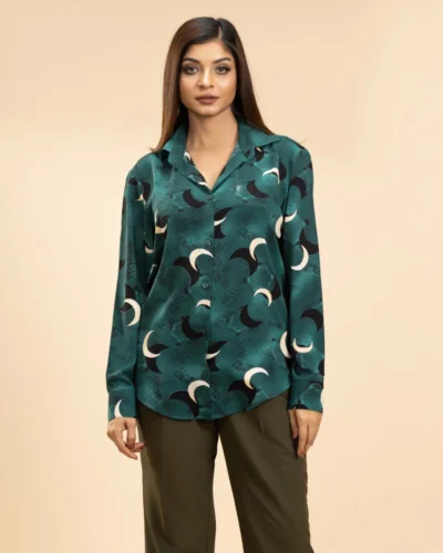 IZAVA Printed Shirt Sea Green