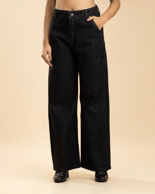 High Waisted Women's Jeans Black