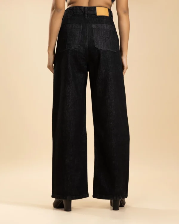 High Waisted Women's Jeans Black