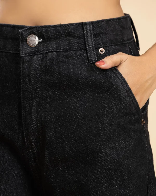 High Waisted Women's Jeans Black