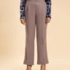 Mauve Flare Cut Pant