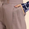 Mauve Flare Cut Pant