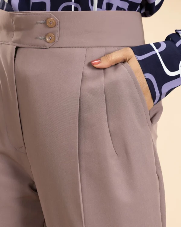 Mauve Flare Cut Pant