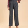 Charcoal Flare Cut Pant