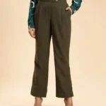 Olive Flare Cut Pant