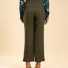 Olive Flare Cut Pant