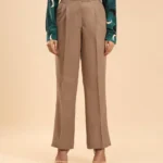 Beige Flare Cut Pant