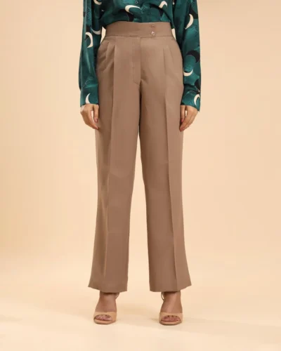 Beige Flare Cut Pant