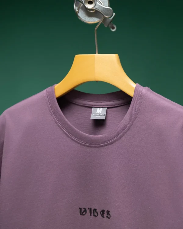 Solid Plum Drop Shoulder