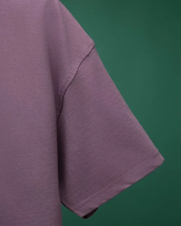Solid Plum Drop Shoulder