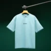 Solid Aqua Sea Drop Shoulder